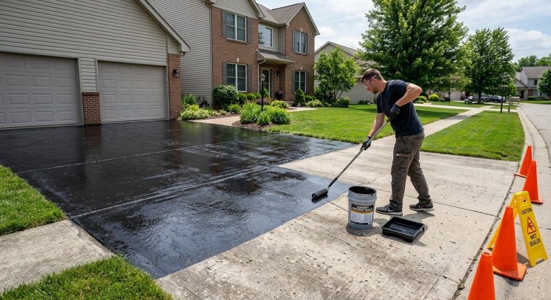 Concrete Driveway Sealing in Kansas City, KS