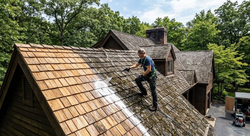 Wood Shake Roof Cleaning in Vancouver, WA