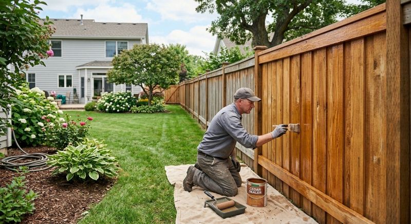 Cedar Fence Sealing in Alpharetta, GA