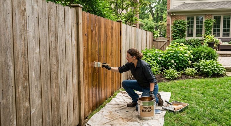 Cedar Fence Sealing in Alpharetta, GA