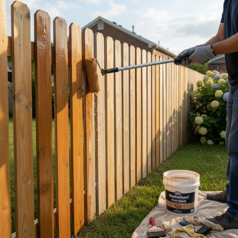 Cedar Fence Sealing in Kansas City, KS
