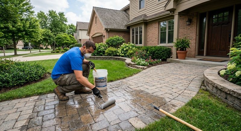 Concrete Walkway Sealing in Bellevue, WA