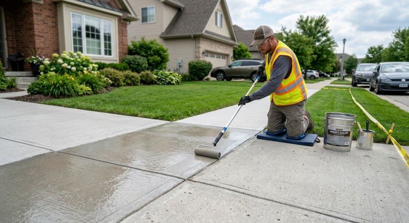 Concrete Walkway Sealing in Bellevue, WA