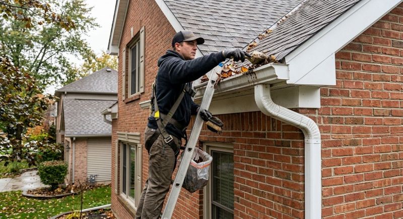 Downspout Blockage Removal in Richmond, VA