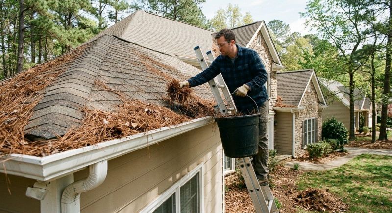 Gutter Pine Needle Removal in Morris County, NJ