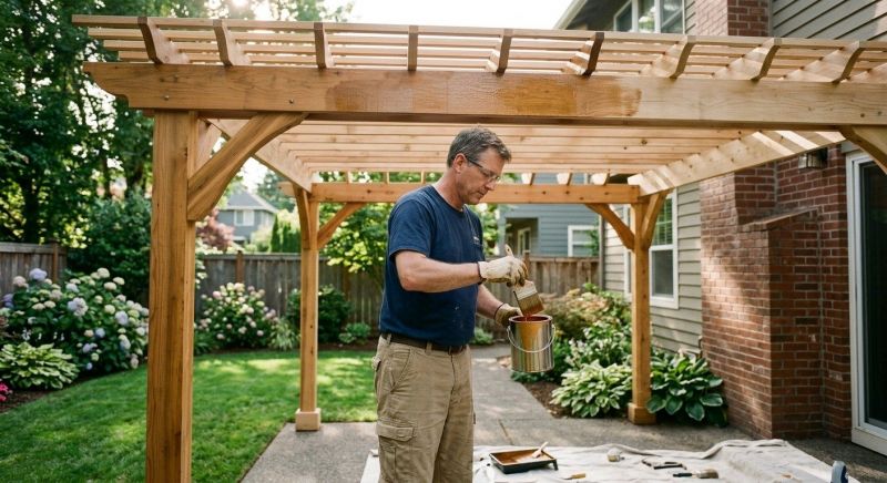 Pergola Sealing in Alpharetta, GA