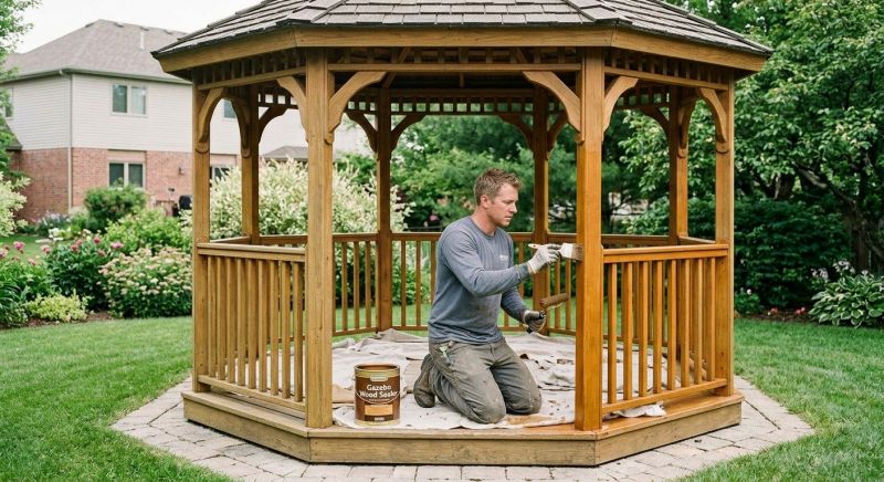Pergola Sealing in Alpharetta, GA