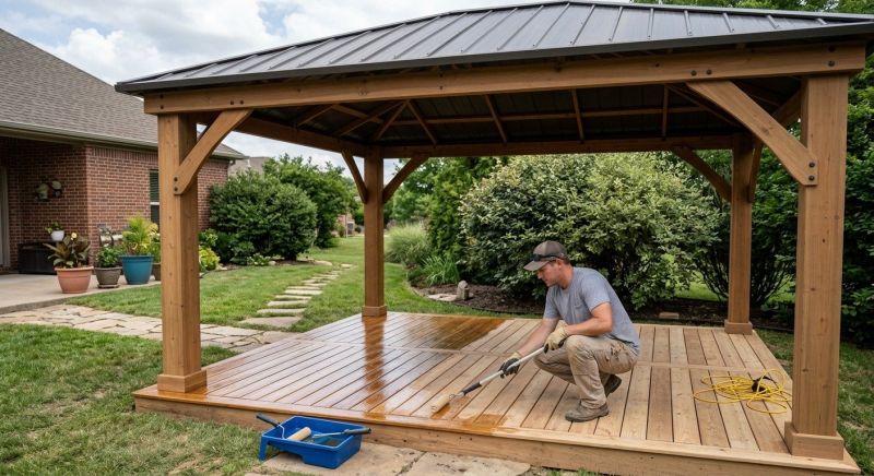Pergola Sealing in Kansas City, KS
