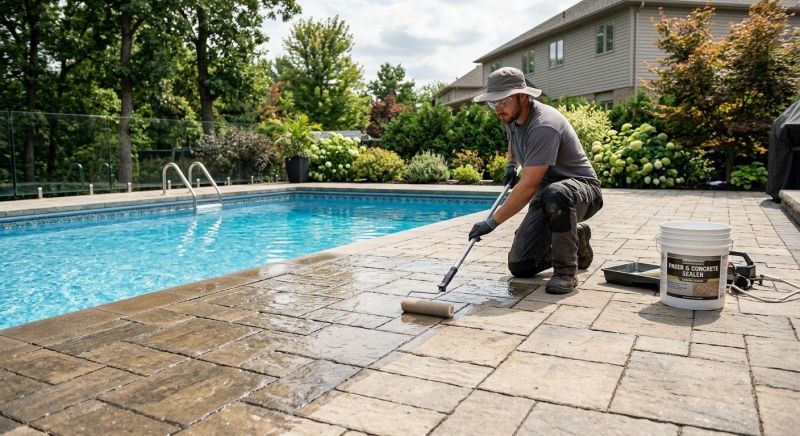 Pool Patio Sealing in Gig Harbor, WA