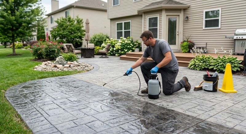 Porch Concrete Sealing in Tacoma, WA