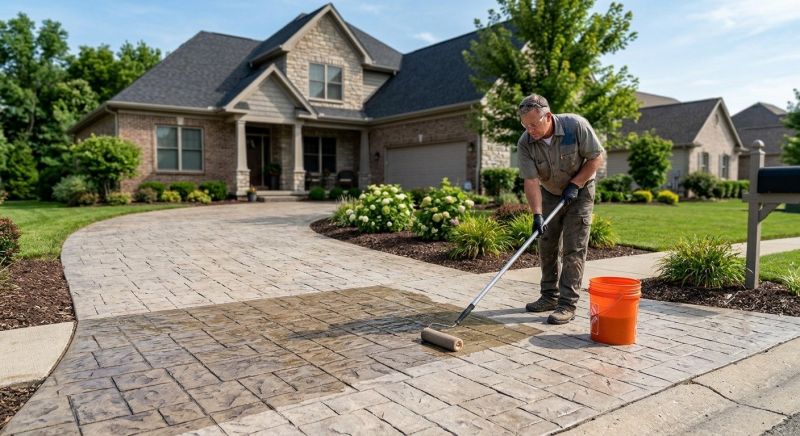 Stamped Concrete Sealing in Alpharetta, GA