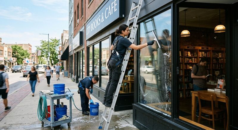 Strip Mall Window Cleaning in Littleton, CO